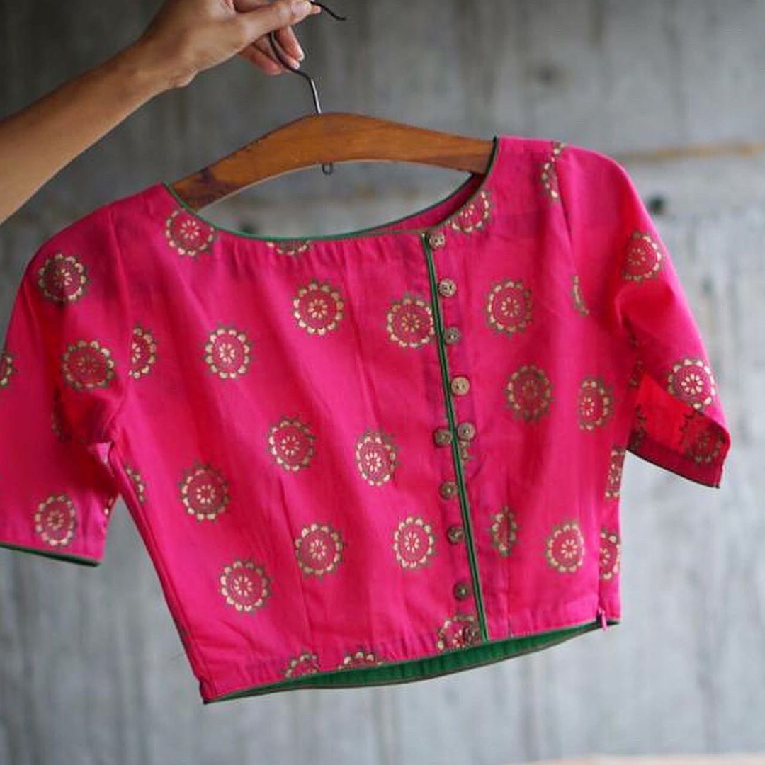 Cotton Blouse block print