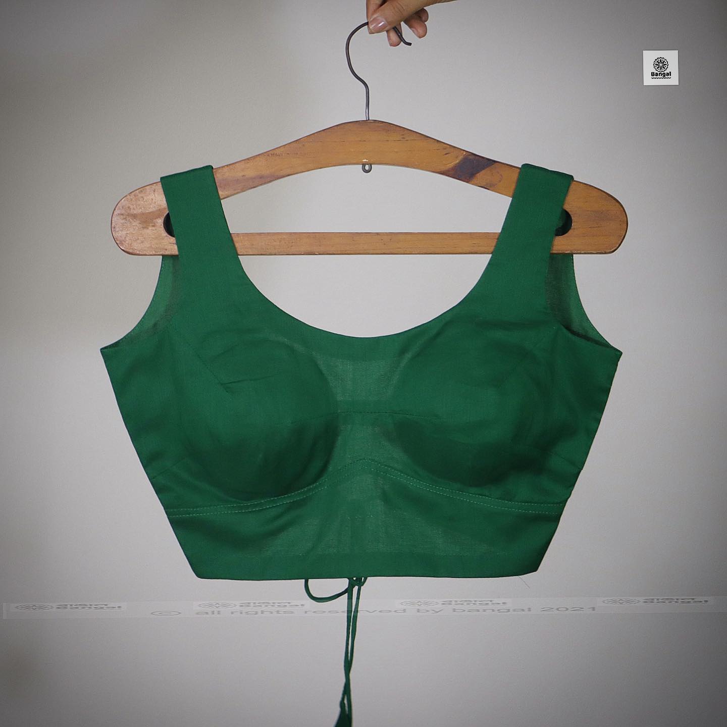 Green Cotton Blouse