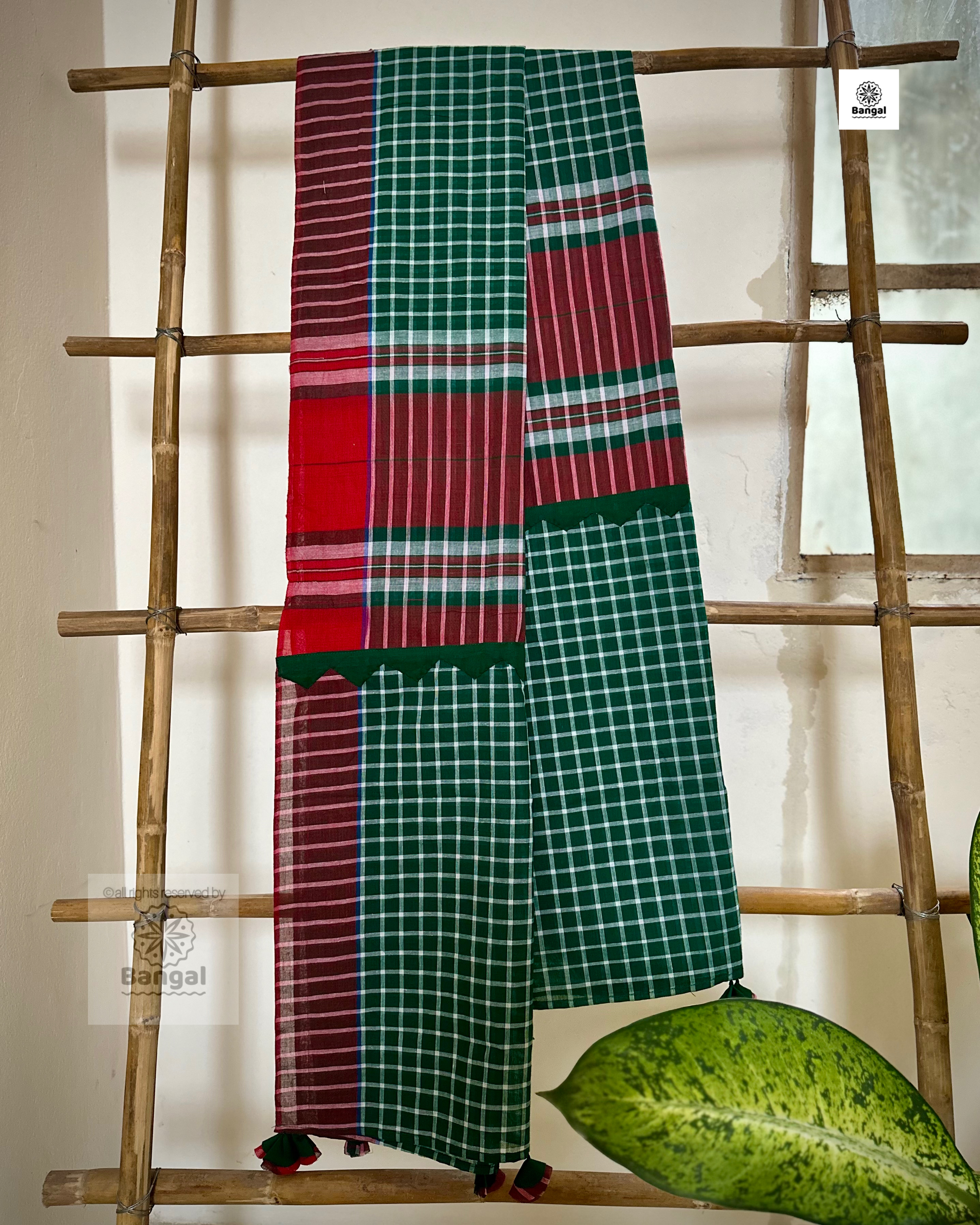 Gamcha orna (green)