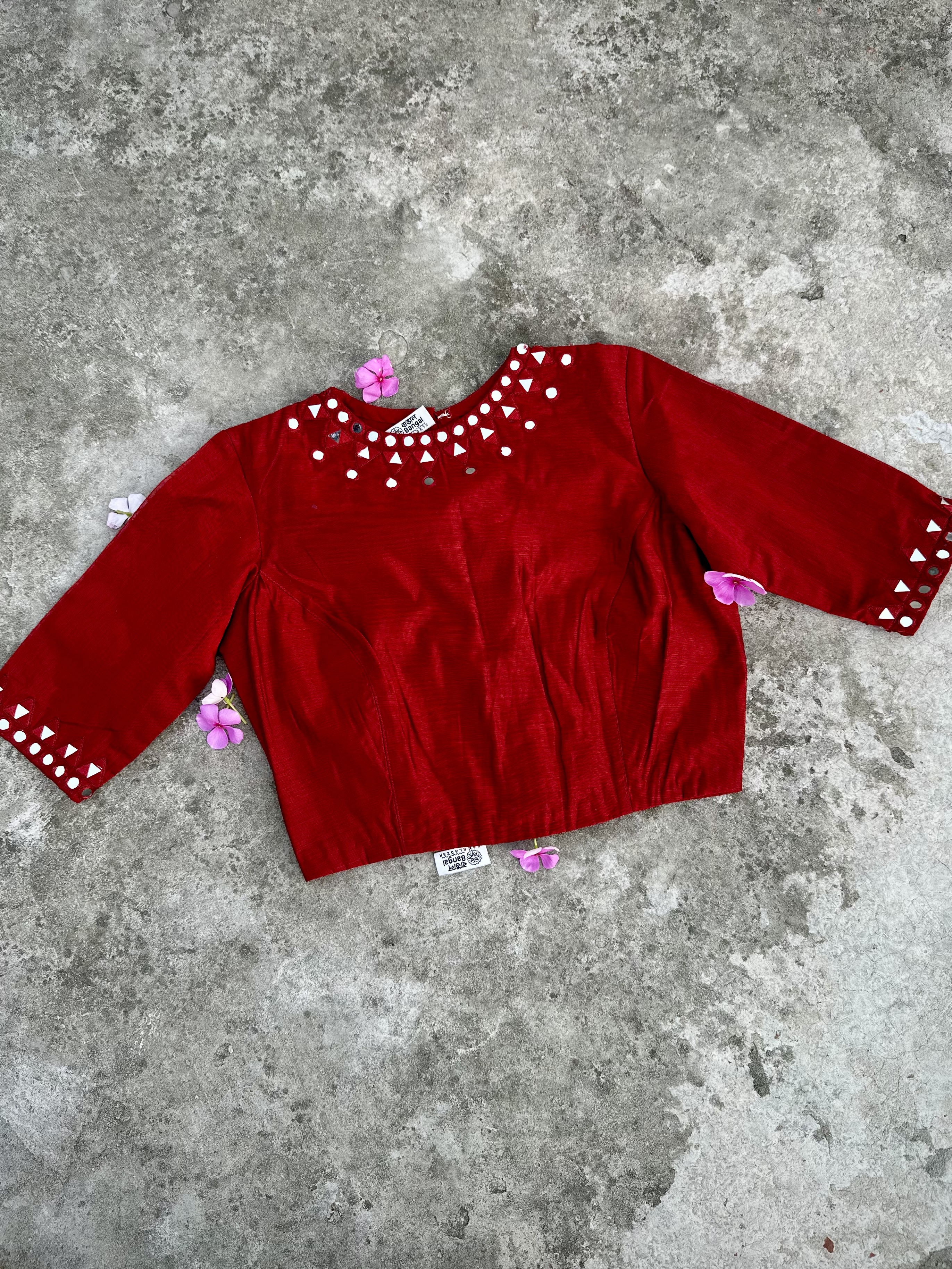Mirror work blouse