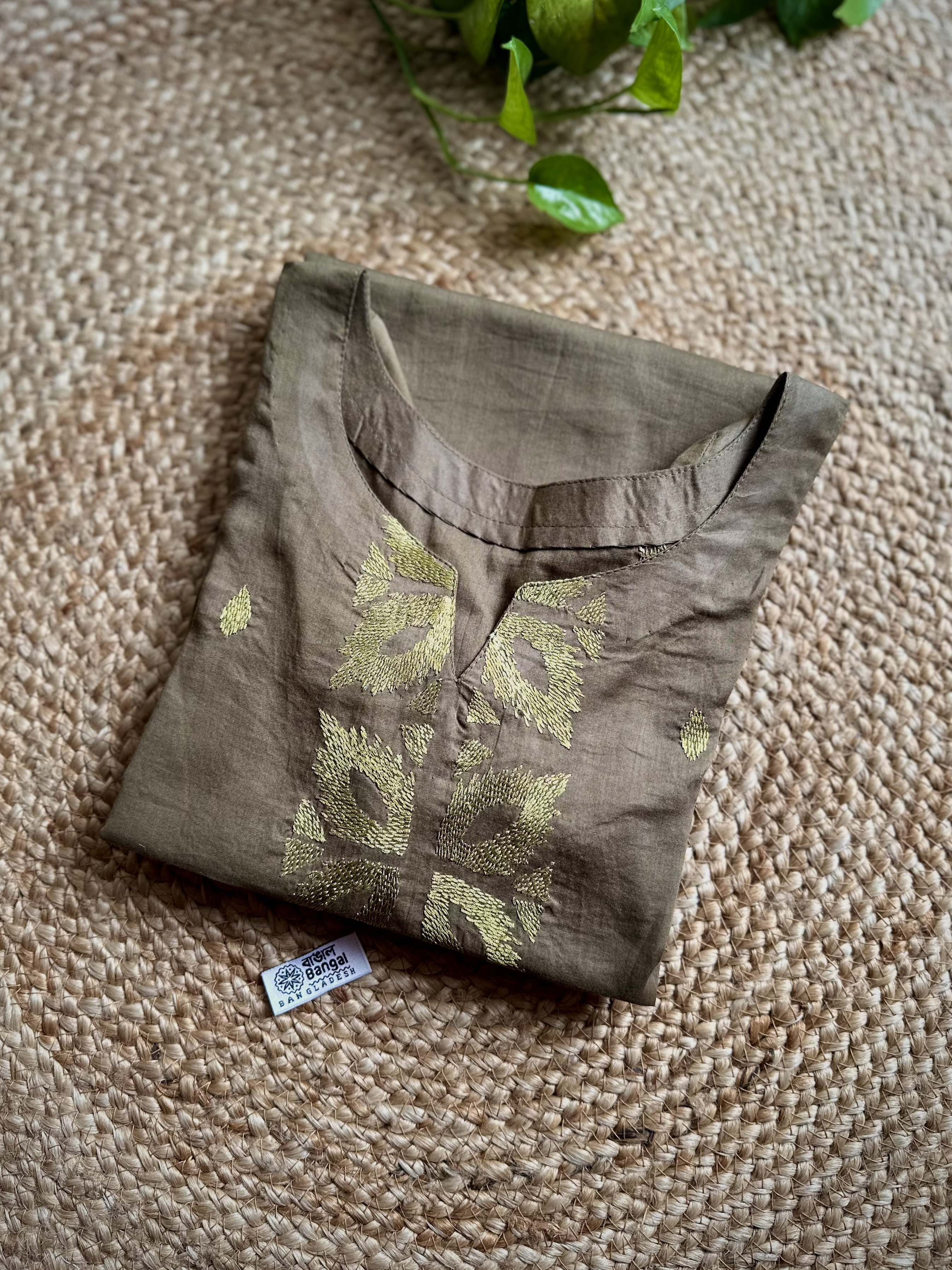 hand embroidered kurti